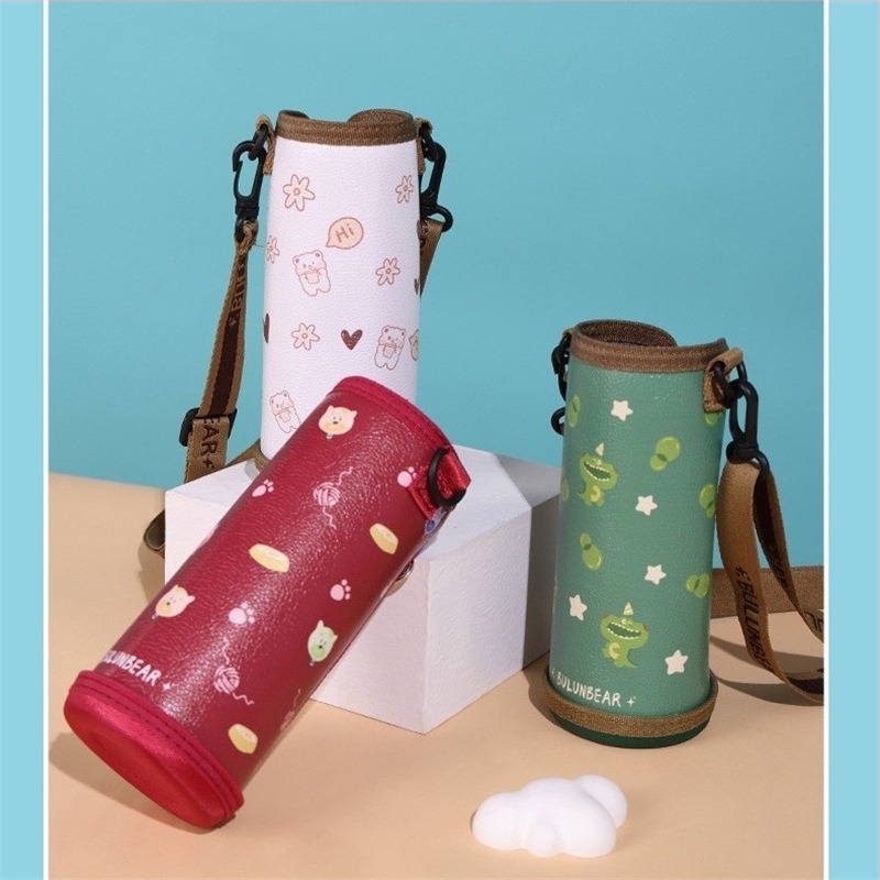 PU bőr pohárvédő tok keresztpánttal, ütésálló védelem, egyetemes diákoknak és felnőtteknek