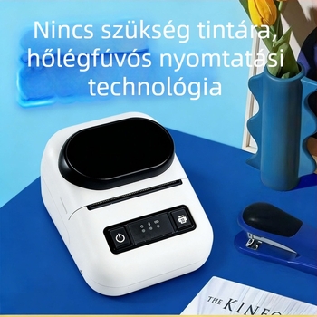 58 mm-es hordozható hőnyomtató címkék nyomtató ruhacímkékhez és árcímkékhez, öntapadós