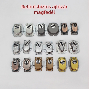 Rozsdamentes acél zárvédő kupak lakóház ajtóihoz – nagy és kicsi méretű készlet