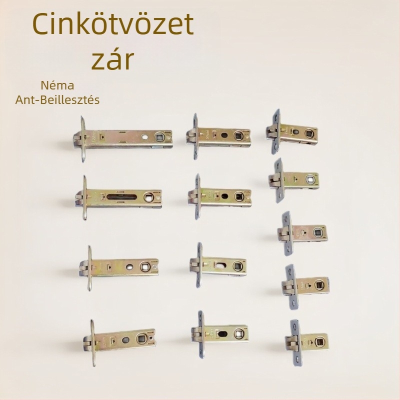 Mingwang Beltéri ajtó zár fogantyúval, réz testtel és nyelvvel, alkatrészek cinkötvözetből