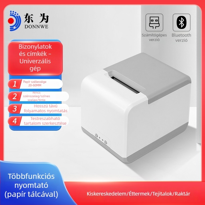 TP401 termikus címkenyomtató tej-tea boltokhoz – árucímkék és vonalkódos címkék Bluetooth-kapcsolattal