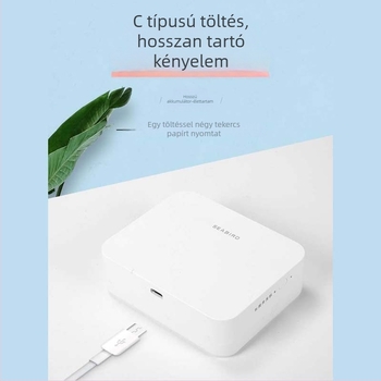 Seabird P1-12A Bluetooth címkenyomtató – kézben tartható, kompakt otthoni használatra, termikus címkék nyomtatója