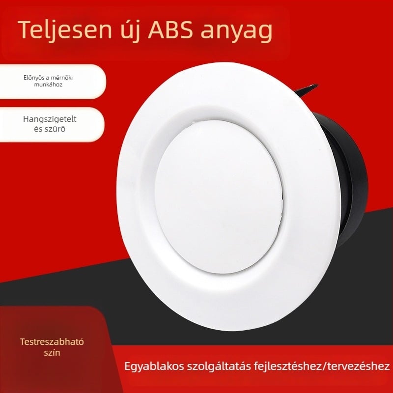 Kör alakú ABS műanyag belépőlevegő a lakossági friss levegő rendszerhez