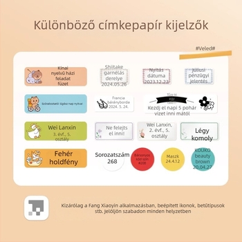 15 mm-es címke termoszal nyomtató, névjegy címkék öntapadós