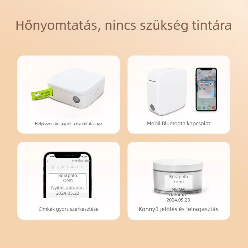15 mm-es címke termoszal nyomtató, névjegy címkék öntapadós