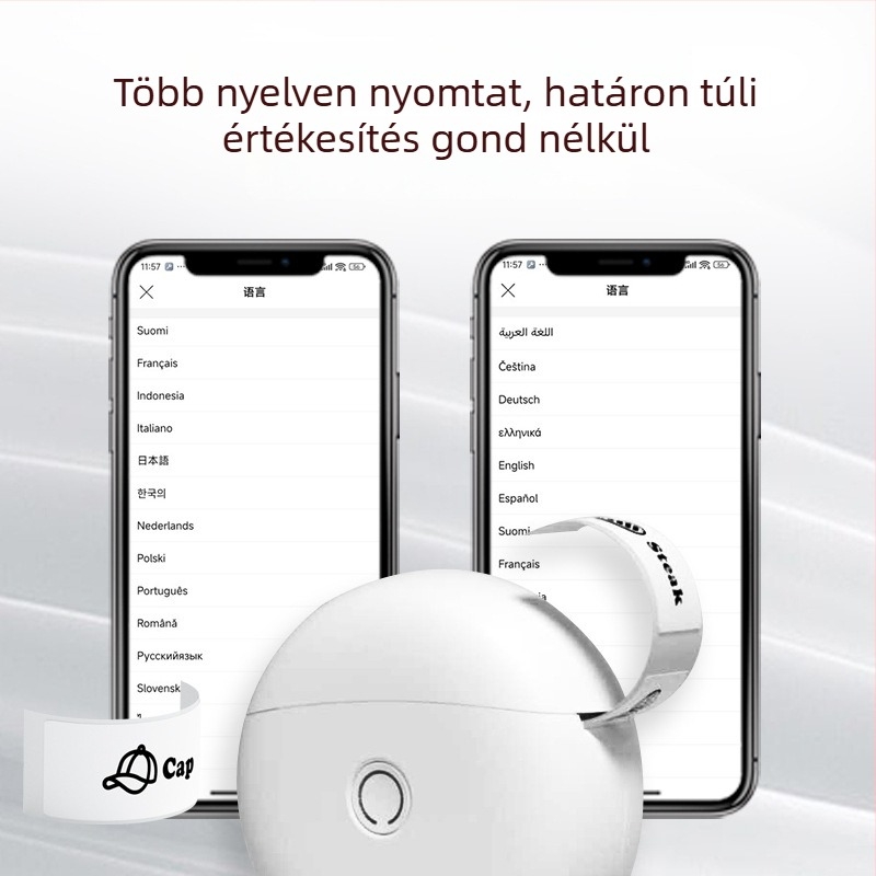 L10 mini Bluetooth-os címkenyomtató otthoni használatra – hordozható kézi címkenyomtató
