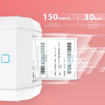 Deli DL-888D (ÚJ) Vonalkódos címkenyomtató, termoszalagos önragasztó címkék és szállítólevél nyomtató, USB