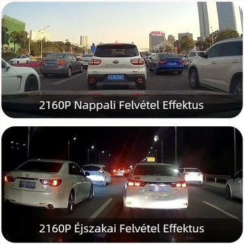 Geely Xingyue L 4K kettős dash cam elő- és hátsó, parkolásfigyeléssel, kábelezés nélkül