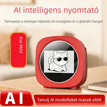 AI‑vezérelt gyerekeknek szánt nyomtató hangalapú interakcióval, 2,4 colos HD kijelzővel és termikus címke nyomtatással hibákhoz