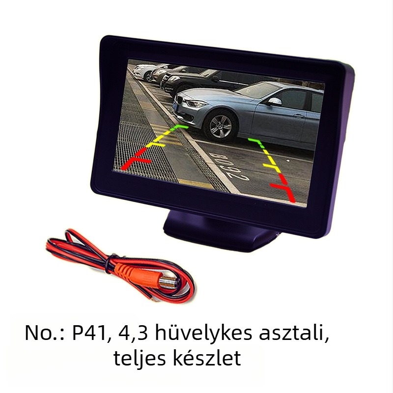 4,3 hüvelykes asztali autós LCD-kijelző HD digitális tolató kép