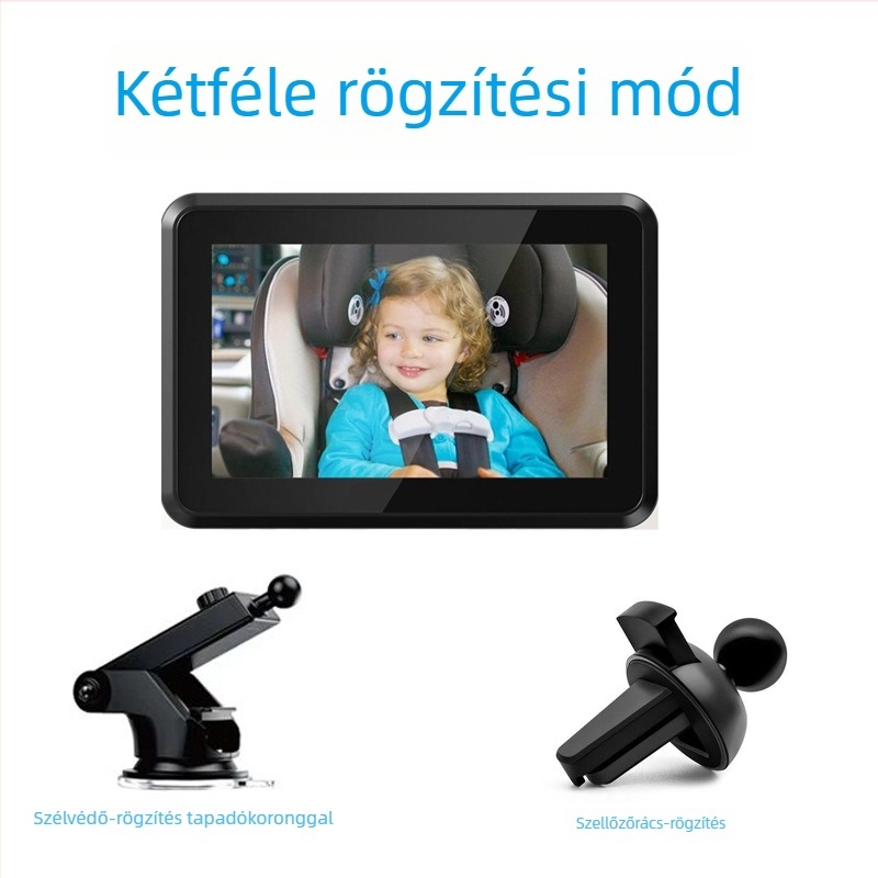 5 hüvelykes hátsó ülés gyerekbiztonsági monitor infravörös éjszakai látással