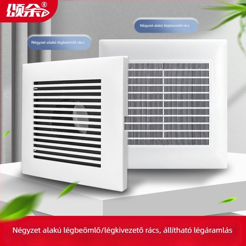 Beltéri ABS négyszögletes légkimenet állítható áramlással, szellőzés, kipufogás és beömlés 75110