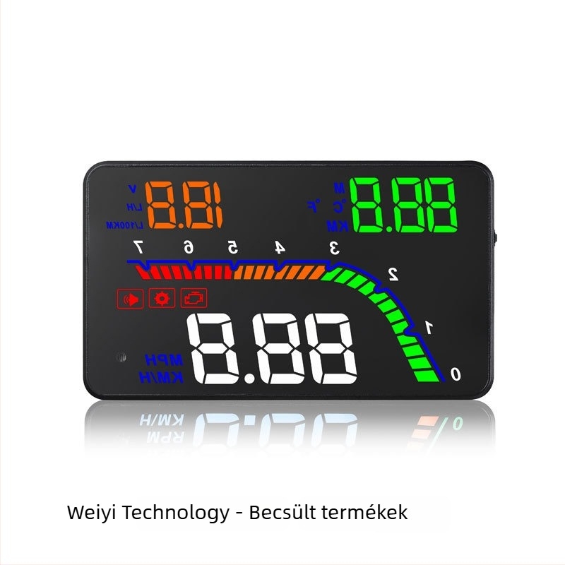 OBD-II HUD autófedélzeti kijelző – univerzális, 4,5 hüvelykes LED kijelző, HD projektor