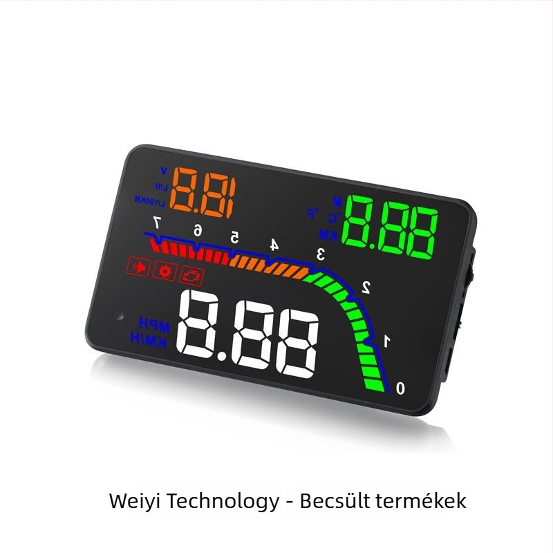 OBD-II HUD autófedélzeti kijelző – univerzális, 4,5 hüvelykes LED kijelző, HD projektor