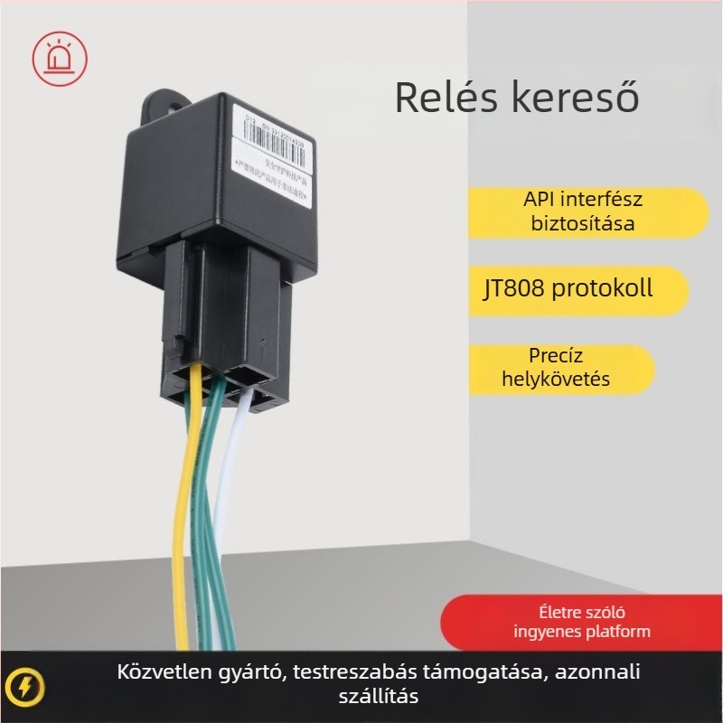 Globális verziójú 4G autórelé GPS nyomkövető, távoli üzemanyag-vezérlés és lopás elleni védelem, azonnali jármű-nyomkövetés