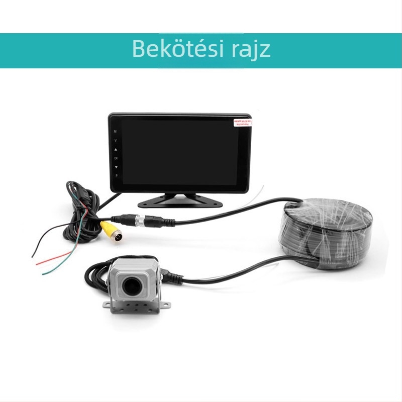 7 hüvelykes HD autós LCD-monitor AHD 1080 visszapillantó kamera