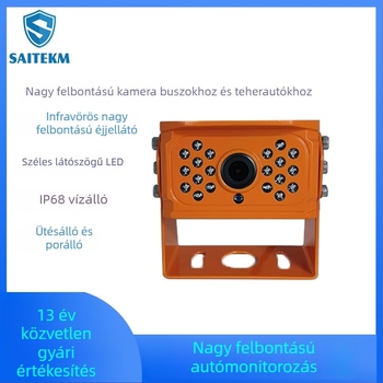 Járműkamera Starlight éjszakai látással, HD IPC hálózati hátsó nézet monitor, kivitel excavator és kombájn számára — Modell STM-821, 1080P/960, 2 csatornás kijelző