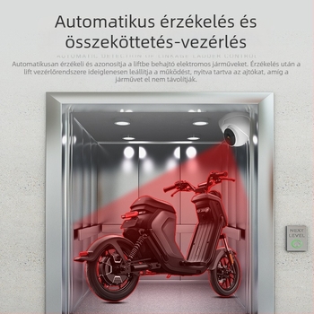 Lifthez tartozó hozzáférési kamera elektromos járművek észlelésével, riasztási összekapcsolással és belépés megakadályozásával