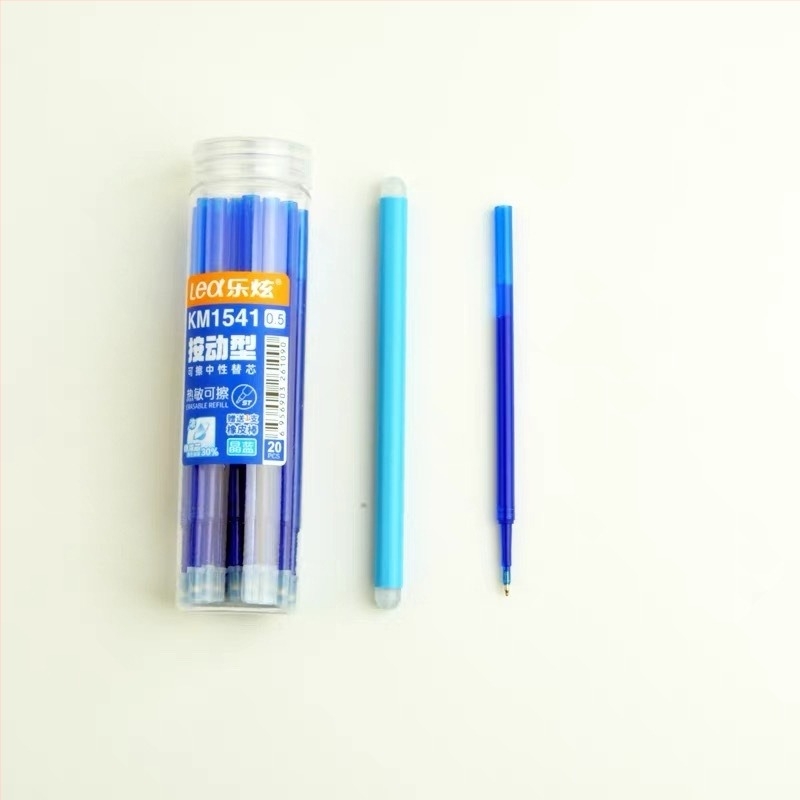 Lexuan Nyomásra törlő golyóstoll refill – Crystal Blue gél tinta, 0,5 mm hegy, általános iskolás gyerekek számára