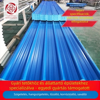 PVC műanyag tetőcserepek, vastagított műanyag-ötvözet tetőpanelek, farmok és vegyi üzemek kerítései, üvegszálas csatornázási csövek