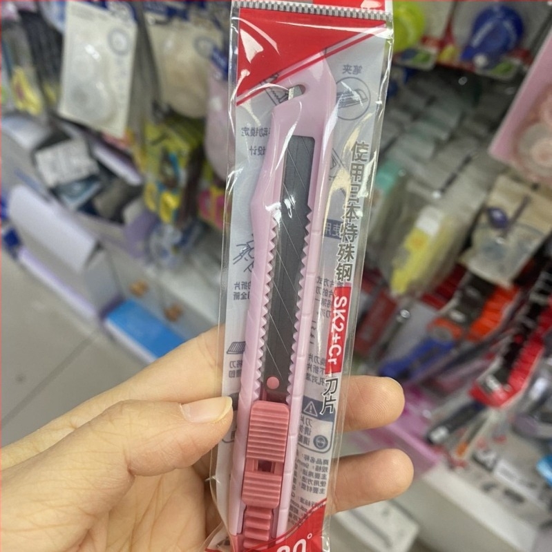 SDI Kézben Tartott Márka 0408D Többfunkciós Mini Iroda Kés, 9 mm, Csúszásmentes Fogantyú, Automatikus Záró Eszköz, Kis Pengével