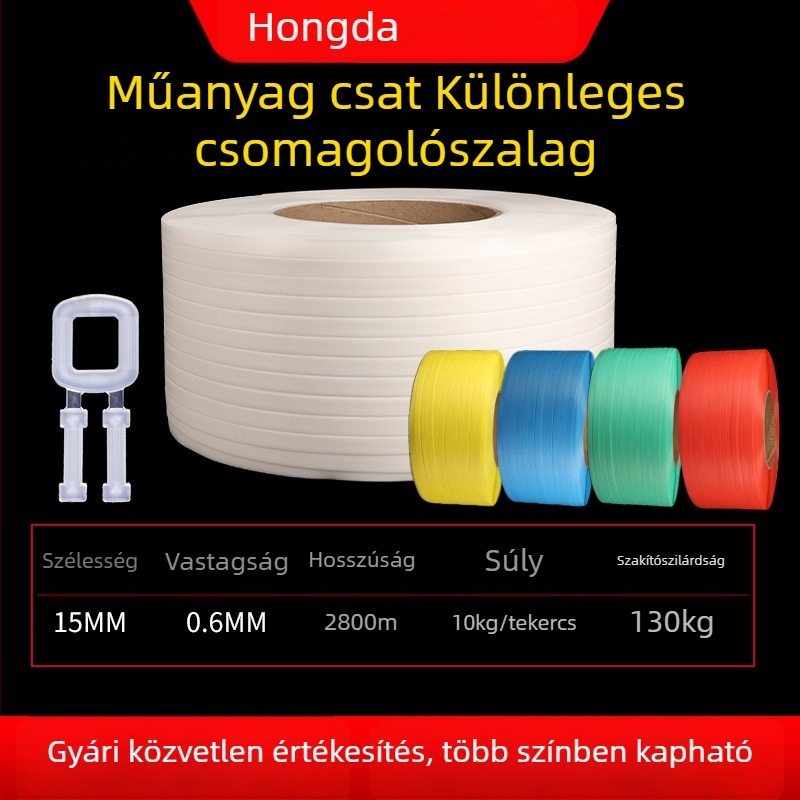 Műanyag csomagolócsat 1506-os szalaghoz – kézi húzható csat