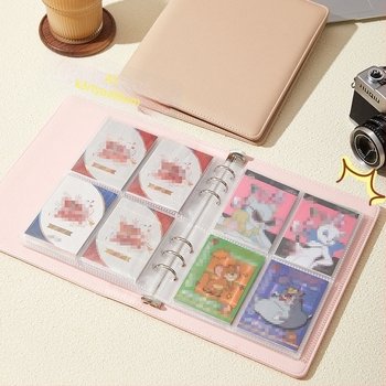 A5-ös nagy kapacitású fotóalbum négyszögletes elrendezéssel és leválasztható lapokkal, macaron színű, Polaroid fotókhoz és 3 hüvelykes kártyák tárolására