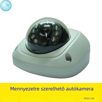 Mennyezeti felszerelésű 1080p kamera csillagfényes éjszakai látással, széles látószög, 12V, autóbuszokra, iskolabuszokra és szemetesautók számára