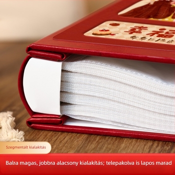 Bőr nagy fotóalbum családi emlékekhez beilleszthető oldalakkal, 5–6 hüvelykes méret, baba- és gyermekfotók tárolására