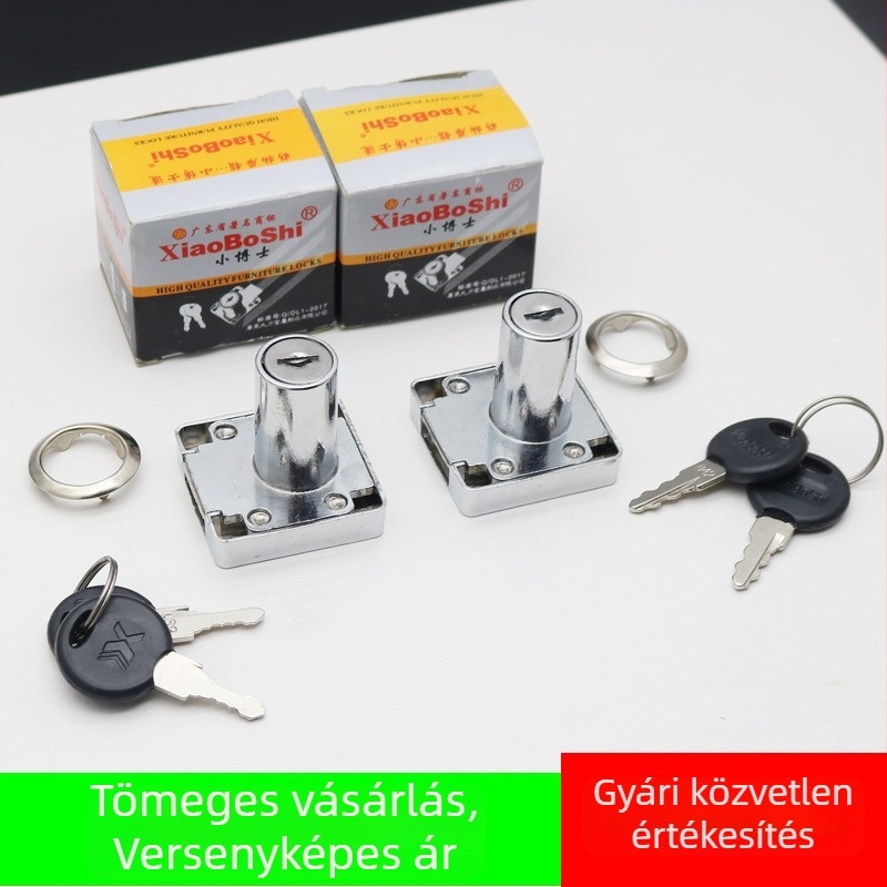 Cinkötvözetes fiókzár iroda- és iratszekrényekhez, modell H09, modern minimalista stílus, testreszabható feldolgozás