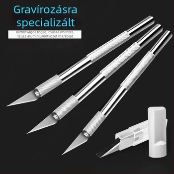 Alumínium ötvözetű kéziszerszám – tollkés naplóíráshoz, faragáshoz és DIY papírvágáshoz