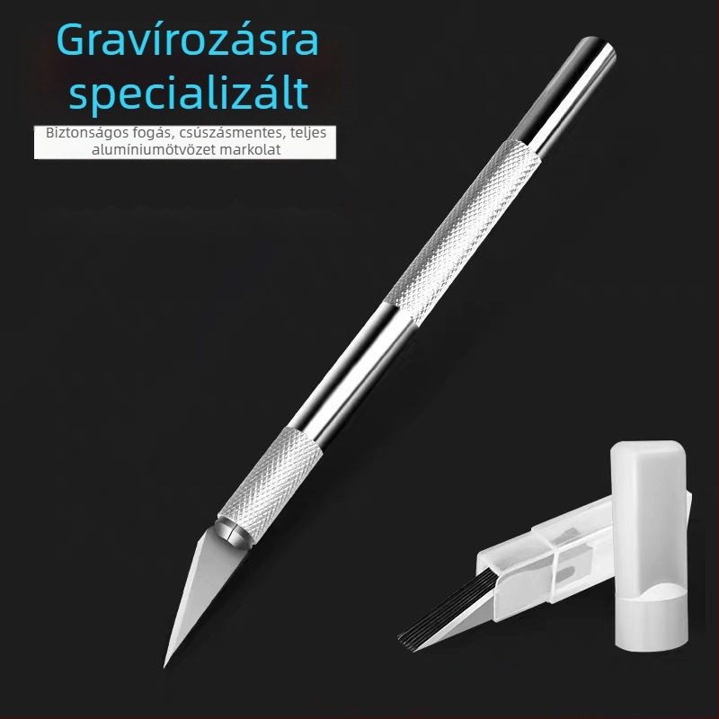 Alumínium ötvözetű kéziszerszám – tollkés naplóíráshoz, faragáshoz és DIY papírvágáshoz