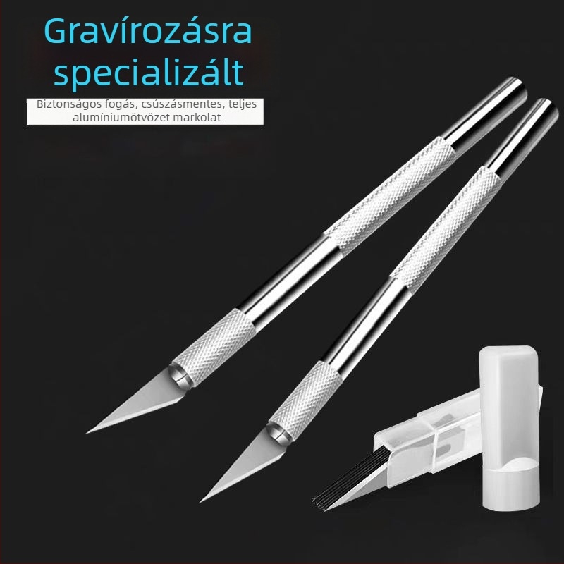 Alumínium ötvözetű kéziszerszám – tollkés naplóíráshoz, faragáshoz és DIY papírvágáshoz