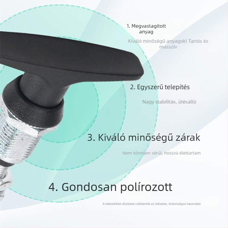 Cinkötvözetből készült T-típus zár elosztó dobozhoz, T-formájú fogantyú zár, matt felület, MS309 ajtó