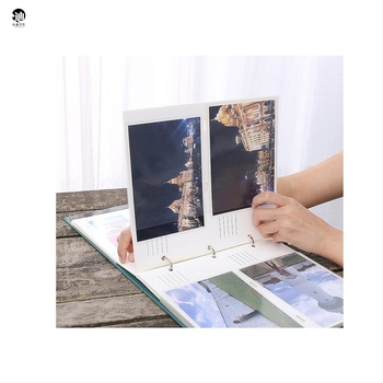 DIY fotóalbum betétoldalakkal, 5–6 hüvelyk, kézzel készített papírborítóval, családi és páros emlékek