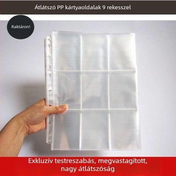 9 rekeszös oldalú fotóalbum, 3 és 4 hüvelykes méretű, nagy kapacitású, fotók, mozijegyek és vonatjegyek, valamint kártyagyűjtemény számára