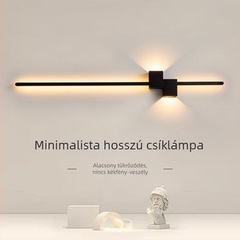 Minimalista lineáris falikar, hosszú csík alakú világítás, ideális hálószobába és modern nappaliba
