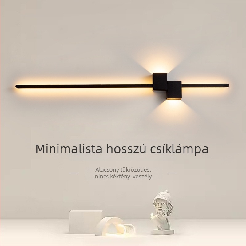 Minimalista lineáris falikar, hosszú csík alakú világítás, ideális hálószobába és modern nappaliba