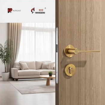 Belső ajtó antik sárgaréz befejezéssel, európai stílus, minimalist dizájn, otthoni és irodai használatra, bútorzár