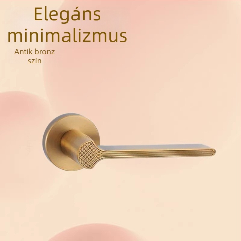 Belső ajtó antik sárgaréz befejezéssel, európai stílus, minimalist dizájn, otthoni és irodai használatra, bútorzár