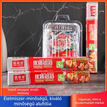 Vastagított alumíniumfóliás sütőtálcák sütőbe, négyszögletes és kerek formájú