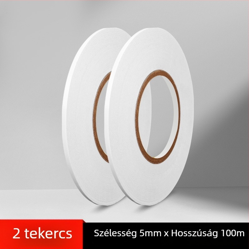 300 m kettőoldalas, átlátszó ragasztószalag, magas viszkozitású, rendkívül vékony, irodai és ipari felhasználásra