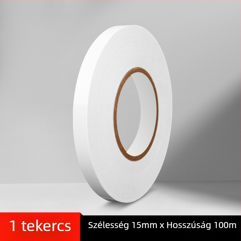 300 m kettőoldalas, átlátszó ragasztószalag, magas viszkozitású, rendkívül vékony, irodai és ipari felhasználásra