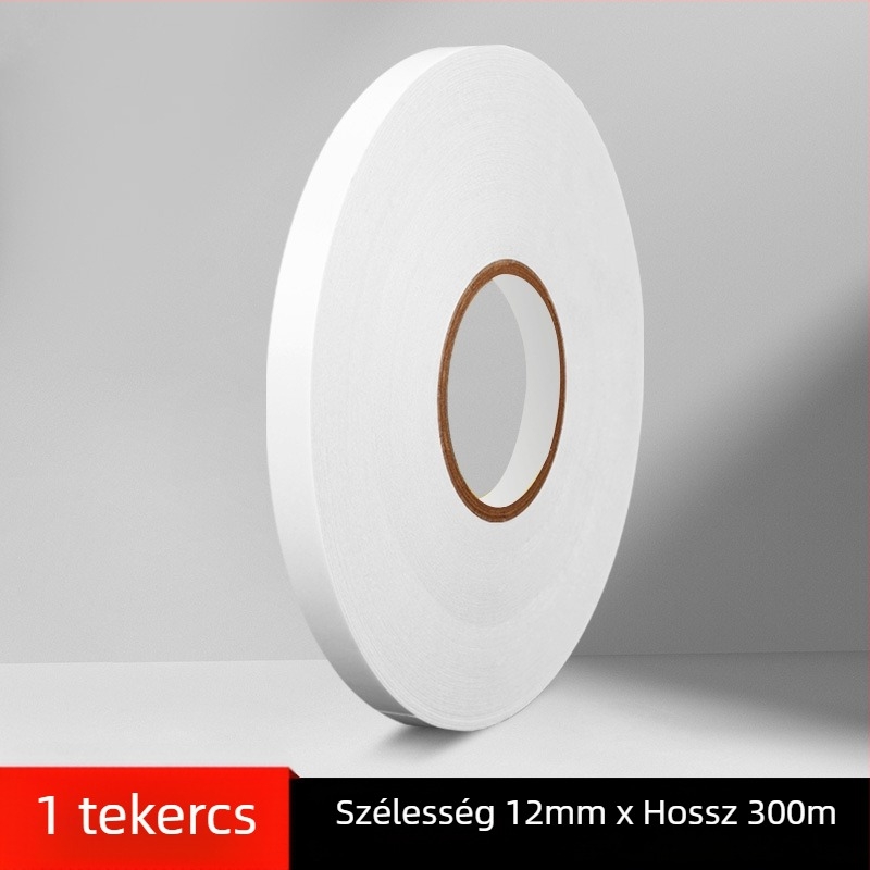 300 m kettőoldalas, átlátszó ragasztószalag, magas viszkozitású, rendkívül vékony, irodai és ipari felhasználásra