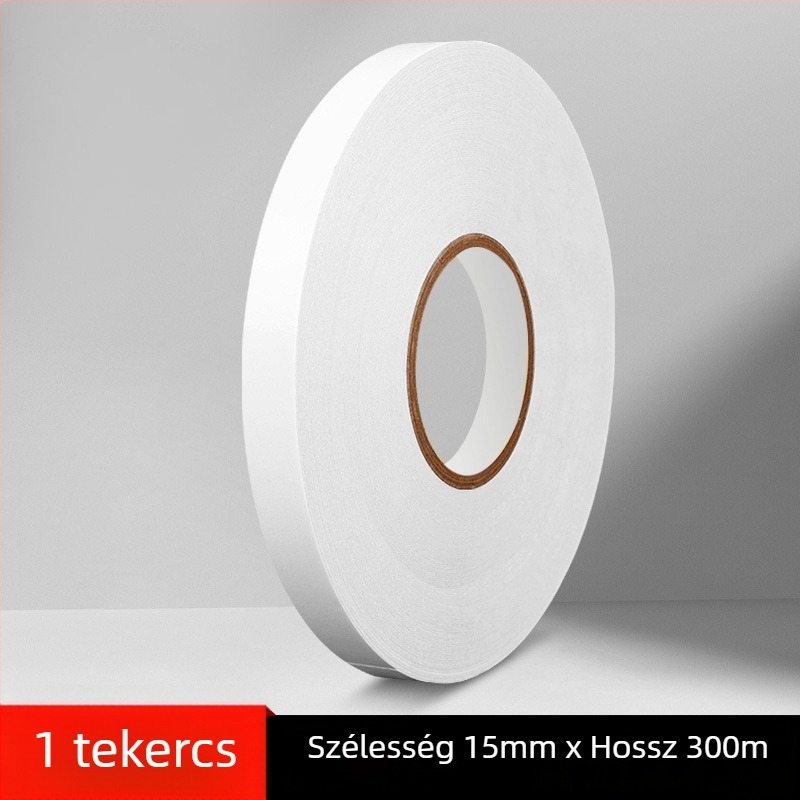 300 m kettőoldalas, átlátszó ragasztószalag, magas viszkozitású, rendkívül vékony, irodai és ipari felhasználásra