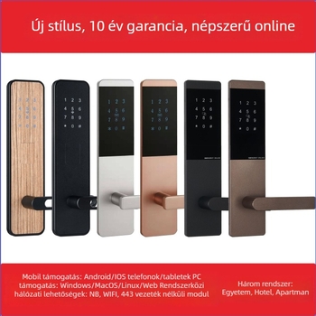 Alkalmazásvezérlésű Bluetooth okoszár – jelszavas zár apartmanok és hotelek számára, Wi-Fi, TTLock, rozsdamentes acélból