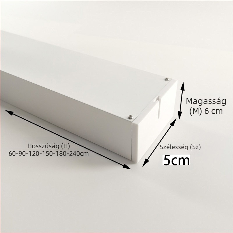 LED alumínium lineáris LED-lámpa, 4 cm szélességű, irodai mennyezeti világítás rácsos dizájnnal
