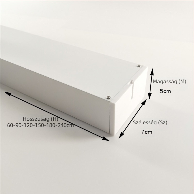 LED alumínium lineáris LED-lámpa, 4 cm szélességű, irodai mennyezeti világítás rácsos dizájnnal