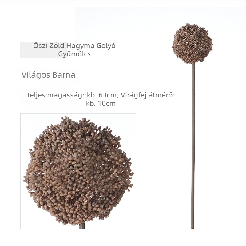 Mesterséges zöld növények, hagymagömbök, pitypangok, otthoni dekorációhoz készült virágcsokrok, műgyümölcs és virágok