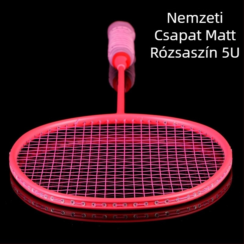 318 Teljes szénszálas ultra könnyű tollaslabda ütő nőknek és férfiaknak, támadó típus, tartós és könnyen használható, versenyre és edzésre